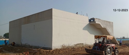 Water tank _ Plant room  - Plinth area development work in progress.