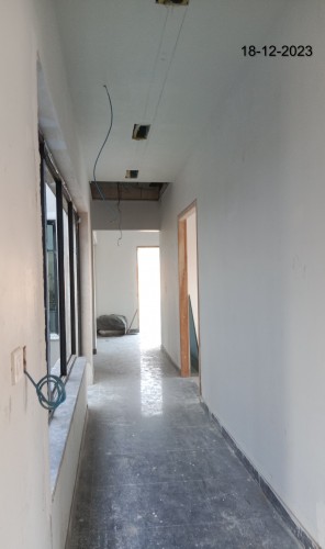 Director’s residence (Internal)–  Tile work in progress.