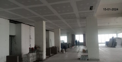 Dining block (Internal)– Electrical conduiting and wiring work in progress. Ceiling work in progress.