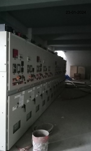 DG ROOM (Internal)–Electrical panel installation work in progress.