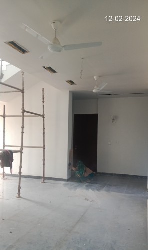 Director’s residence (Internal)– Electrical fitting installation work in progress. Cleaning work in progress.