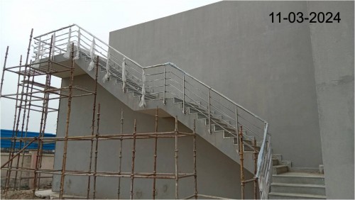 STP PLANT- (Internal)- Staircase Railing work is completed. 
