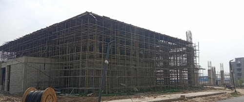  SPORTS COMPLEX –  Ground floor Block work in progress