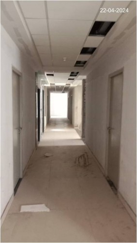 Hostel Block H5 (Internal)–Electrical wiring and testing work is in progress. Fire pipeline testing work is completed.