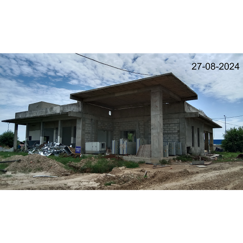 COMMUNITY  CENTER -  Waterproofing work is completed.