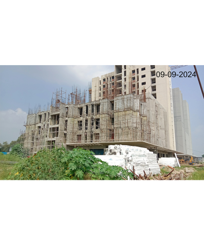 Hostel Block H1 (Internal) –4rth slab casting work is completed. 4 rth floor Steel Binding and layout work in progress.