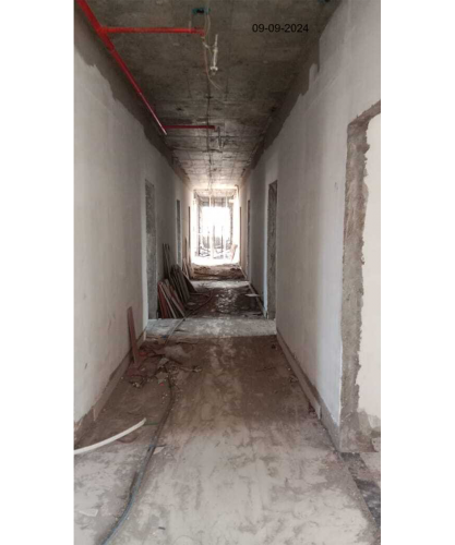 Hostel Block H2 -(Internal)– Alumminium window work in progress