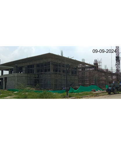 SPORTS COMPLEX – Steel binding and shuttering work in progress. (2)