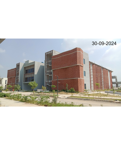 Academic Block-  Paint work in progress.. Deep cleaning work in progress. SS Railing finishing work in progress. Electrical socket installation work in progress.