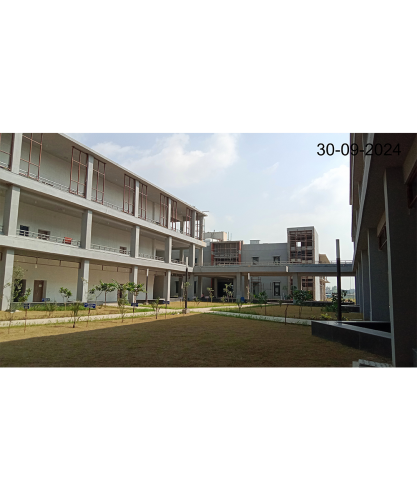 Academic Block- (Internal)- Housekeeping work in progress. Horticulture work in progress.