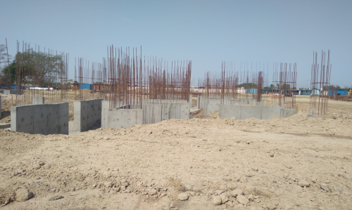 Hostel Block H7- column casting &shear wall work in completed 12.04.2021