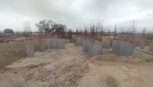 Hostel Block H5 – Column casting work in completed 05.04.2021