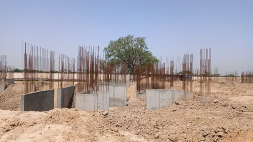 Hostel Block H3 – Column casting work in Completed 17.05.2021