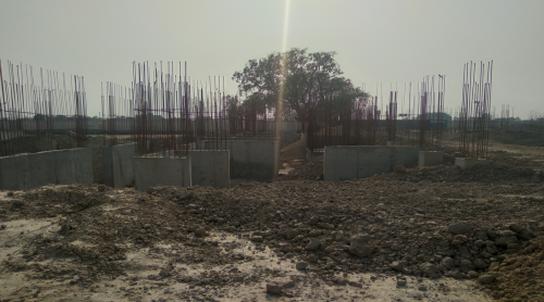 Hostel Block H3 – Column casting work in Completed 11.05.2021