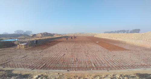 Academic block – 2nd pit steel work in progress (01-12-2020)