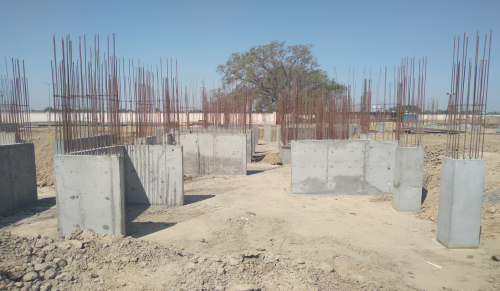Hostel Block H3 – Column casting work in Completed 19.04.2021