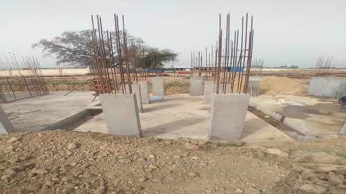 Hostel Block H4 – column casting work in Completed 22.03.2021