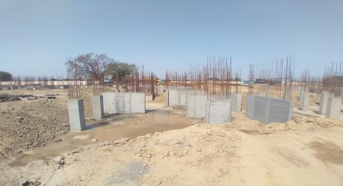 Hostel Block H5 – Column casting work in completed 12.04.2021