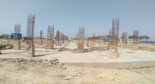 Academic block – 1st pit Column casting work in completed 30.03.2021