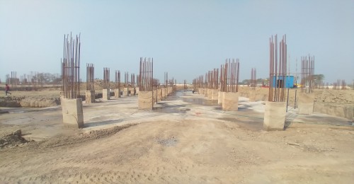 Academic block – 2nd pit column casting work in completed 09.03.2021