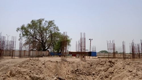 Hostel Block H4 – column casting work in Completed 31.05.2021