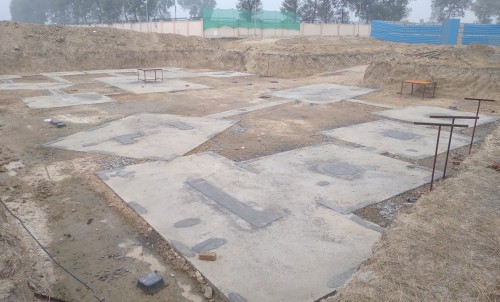 INCUBATION –Footing PCC work completed & layout in progress  (28.12.2020)