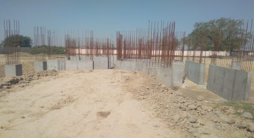 Hostel Block H1 –  Column casting work in completed 26.04.2021