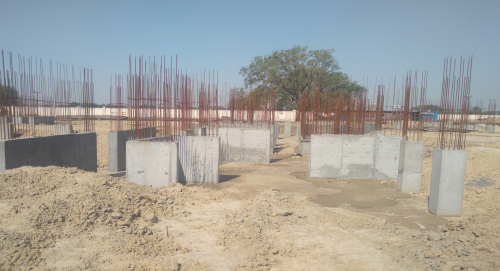 Hostel Block H3 – Column casting work in Completed 26.04.2021