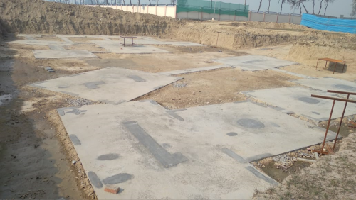 INCUBATION –Footing PCC work completed & layout in progress 25.01.2021