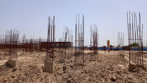 Hostel Block H4 – column casting work in Completed 17.05.2021