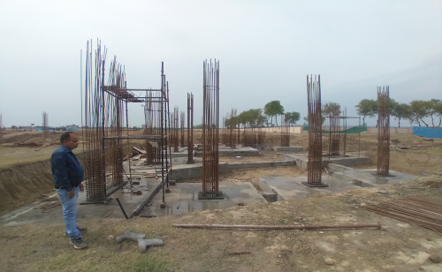 INCUBATION – RCC Footing work in completed layout work in progress 22.03.2021